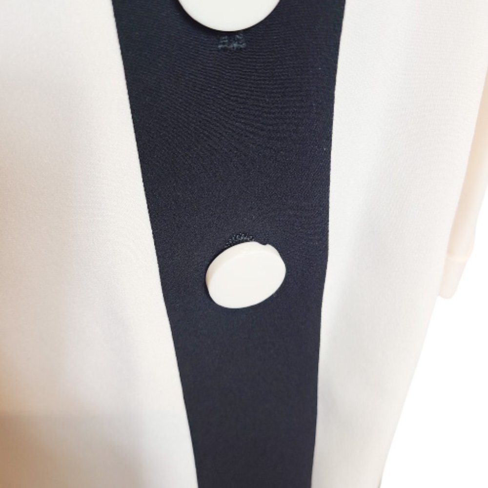 BEAUTIFUL GIORGIO ARMANI CONTRASTING BORDERS BLAZER / JACKET -SIZE: 8 - Picture 8 of 16
